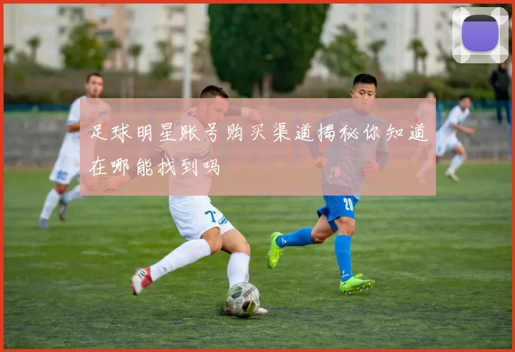 足球明星账号购买渠道揭秘你知道在哪能找到吗